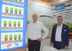Hugo Paans and Cock van Bommel with Erfgoed see opportunities with the AirFlow system. The system helps create a nice micro climate around the plants.